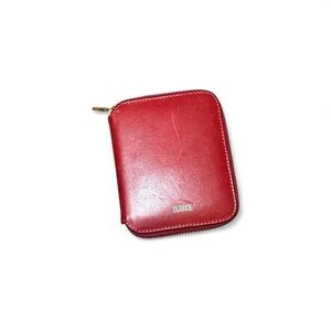 CLOSED Red Premium Leather Unisex Wallet — OS